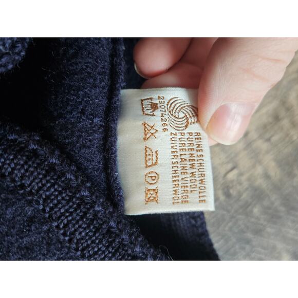 Vintage Huber wool jacket cardigan sweater sport coin button Womens 38 medium - Picture 7 of 10